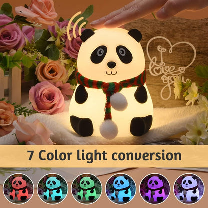 Pand Touch Silicone Lamp, Birthday Gift for Girls and Boys, Panda Light Lamp, Kids Night Light | Gifts for Woman | Valentine Gift