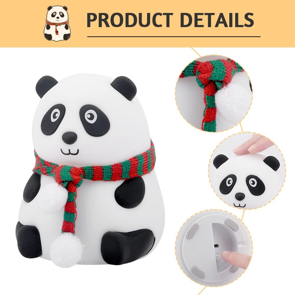 Pand Touch Silicone Lamp, Birthday Gift for Girls and Boys, Panda Light Lamp, Kids Night Light | Gifts for Woman | Valentine Gift