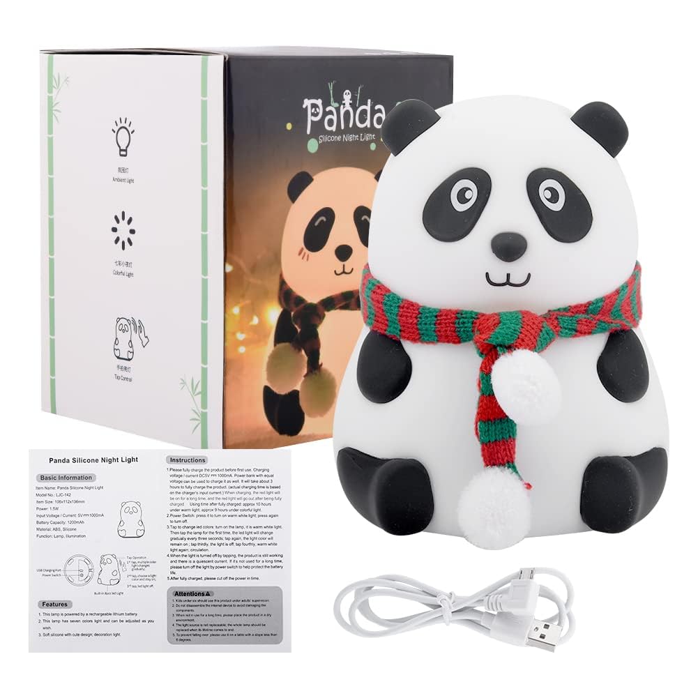 Pand Touch Silicone Lamp, Birthday Gift for Girls and Boys, Panda Light Lamp, Kids Night Light | Gifts for Woman | Valentine Gift