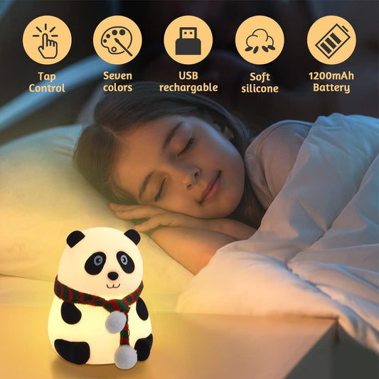 Pand Touch Silicone Lamp, Birthday Gift for Girls and Boys, Panda Light Lamp, Kids Night Light | Gifts for Woman | Valentine Gift