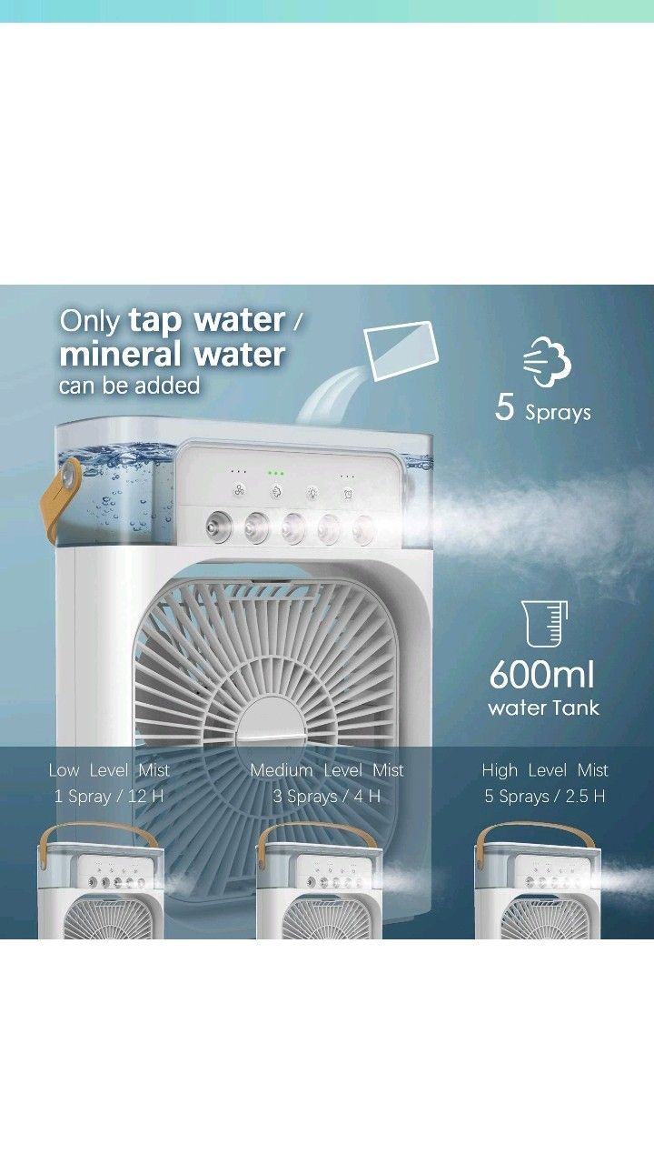 Portable Air Conditioners - Small AC Quiet Personal Air Cooler