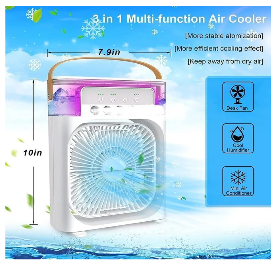 Portable Air Conditioners - Small AC Quiet Personal Air Cooler